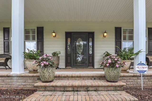 1 Burton Pl, Jacksonville, NC 28540 - property entrance with covered porch