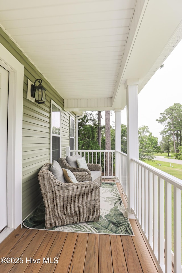 637 White Oak Xing, Swansboro, NC 28584 - view of wooden terrace