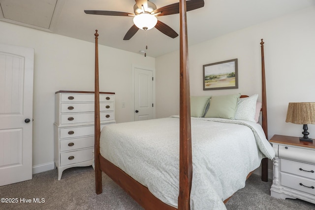 637 White Oak Xing, Swansboro, NC 28584 - carpeted bedroom with ceiling fan