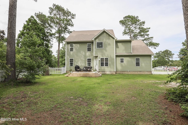 637 White Oak Xing, Swansboro, NC 28584 - back of house featuring a fenced backyard and a deck
