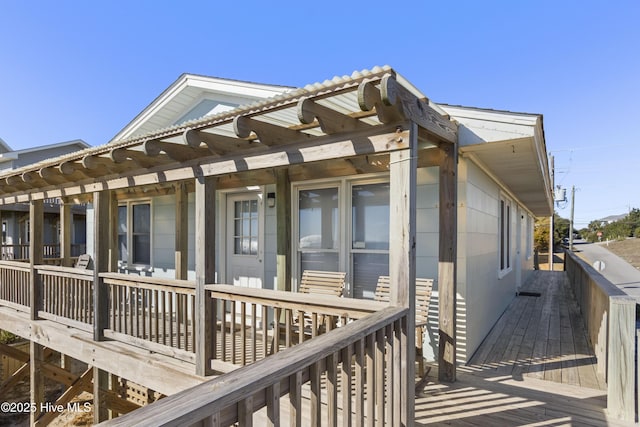901 Ocean Dr, Emerald Isle, NC 28594 - view of property exterior with a deck