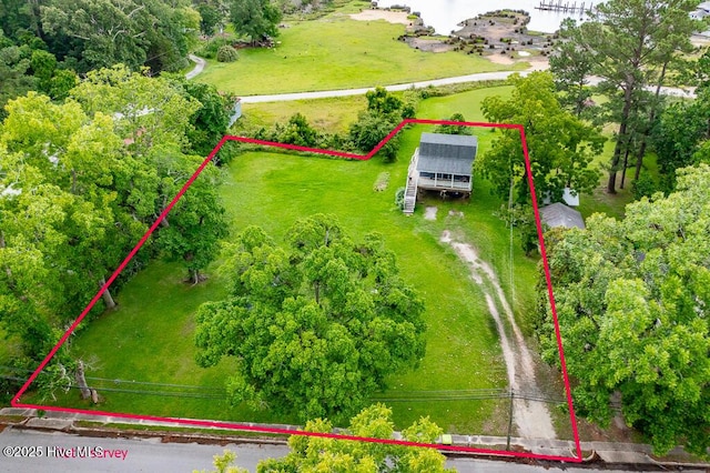 503 Vandemere Rd, Bayboro, NC 28515 - aerial view of property and surrounding area featuring property parcel outlined