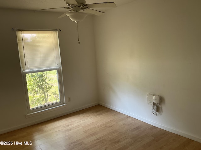 102 Tanglewood Dr, Jacksonville, NC 28540 - unfurnished room featuring a ceiling fan and light wood-style flooring