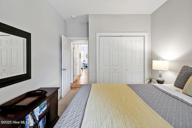 3853 Winding Vine Way, Southport, NC 28461 - carpeted bedroom featuring a closet