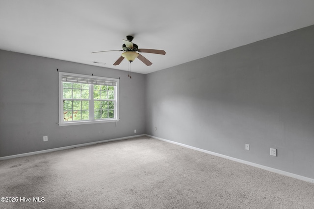 308 Big Tree Ln, Chinquapin, NC 28521 - unfurnished room with ceiling fan and carpet floors