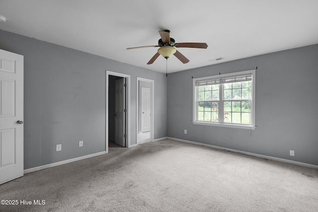 308 Big Tree Ln, Chinquapin, NC 28521 - unfurnished bedroom with carpet floors and a ceiling fan