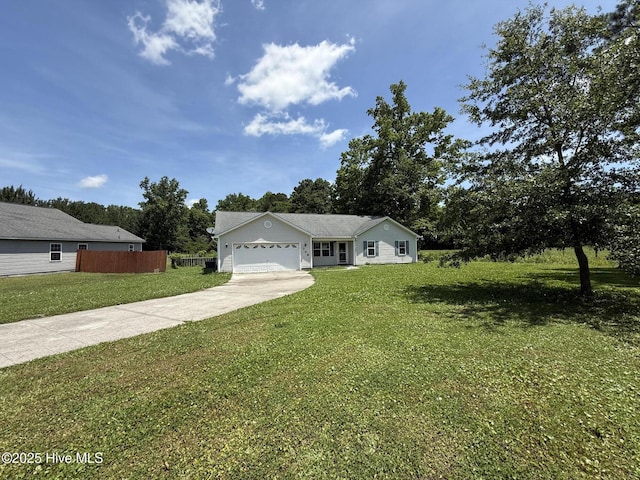 308 Big Tree Ln, Chinquapin, NC 28521 - view of front of property with concrete driveway and an attached garage