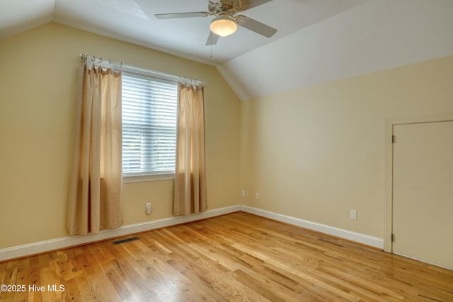 2790 Scotts Hill Loop Rd, Wilmington, NC 28411 - bonus room featuring vaulted ceiling, a ceiling fan, and wood finished floors