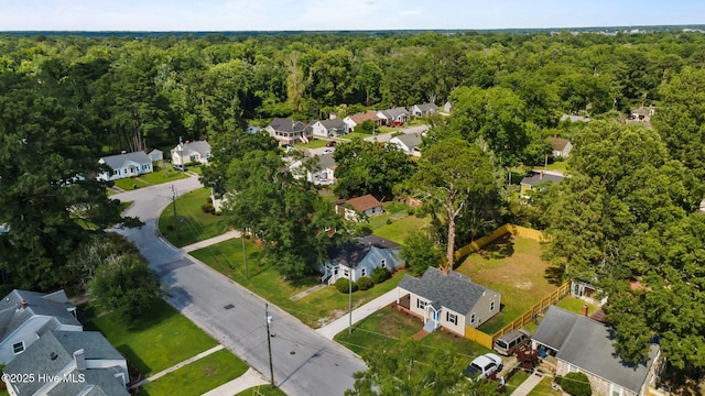822 Chattawka Ln, New Bern, NC 28560 - aerial view of residential area with a forest