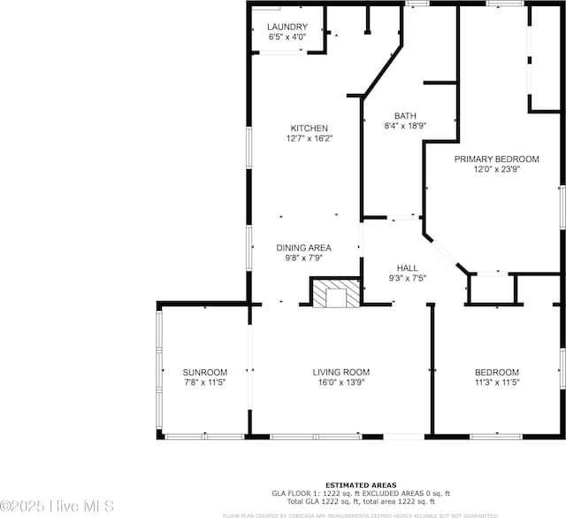 822 Chattawka Ln, New Bern, NC 28560 - room layout