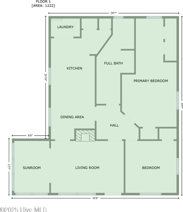 822 Chattawka Ln, New Bern, NC 28560 - room layout