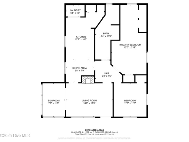 822 Chattawka Ln, New Bern, NC 28560 - room layout
