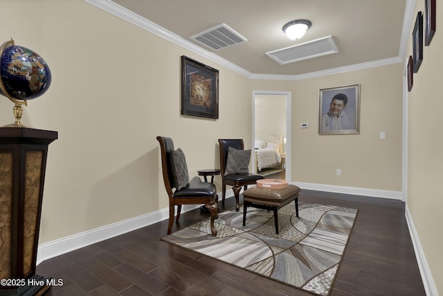 133 Overlook Dr, Wilmington, NC 28411 - dining space with ornamental molding and dark wood-style floors