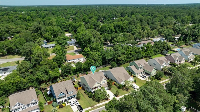 133 Overlook Dr, Wilmington, NC 28411 - view of property location with a heavily wooded area and nearby suburban area