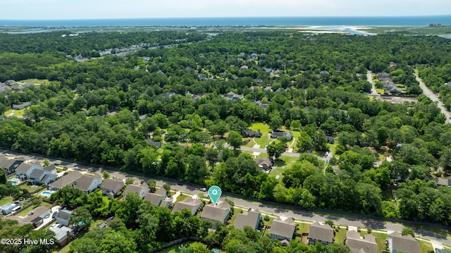 133 Overlook Dr, Wilmington, NC 28411 - aerial perspective of suburban area featuring a heavily wooded area