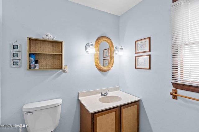 210 W Beach Dr, Oak Island, NC 28465 - half bath with vanity and toilet
