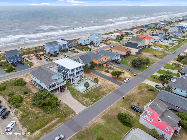 210 W Beach Dr, Oak Island, NC 28465 - aerial view of residential area featuring unending shoreline