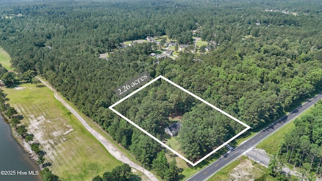5709 Burgaw Hwy, Maple Hill, NC 28454 - aerial view of property's location with property boundaries highlighted