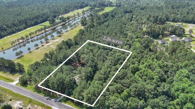 5709 Burgaw Hwy, Maple Hill, NC 28454 - aerial view of property and surrounding area featuring property parcel outlined