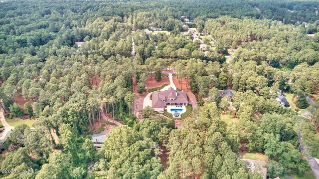 2270 Midland Rd, Pinehurst, NC 28374 - aerial overview of property's location with a forest