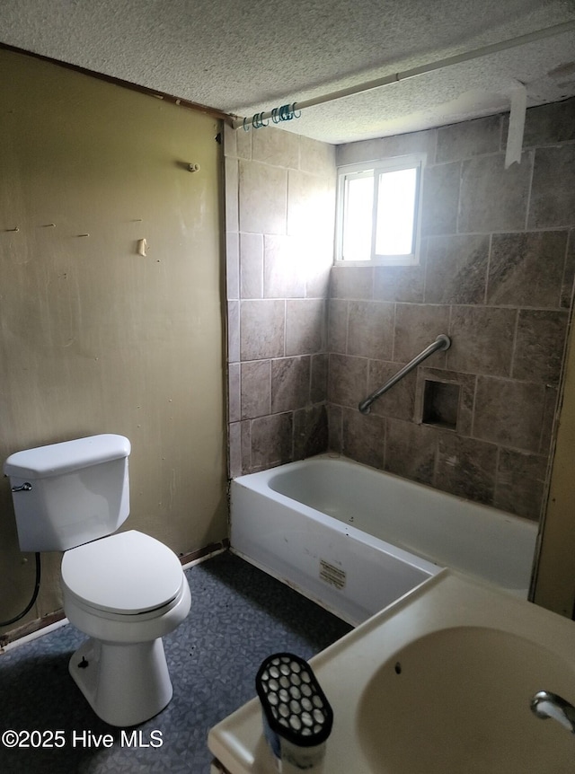 7757 Terra Ceia Rd, Pantego, NC 27860 - full bathroom with toilet and a textured ceiling