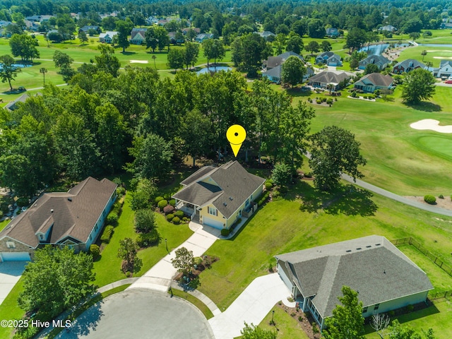 1209 Moultrie Dr NW, Calabash, NC 28467 - aerial view of residential area with a golf course and a large body of water