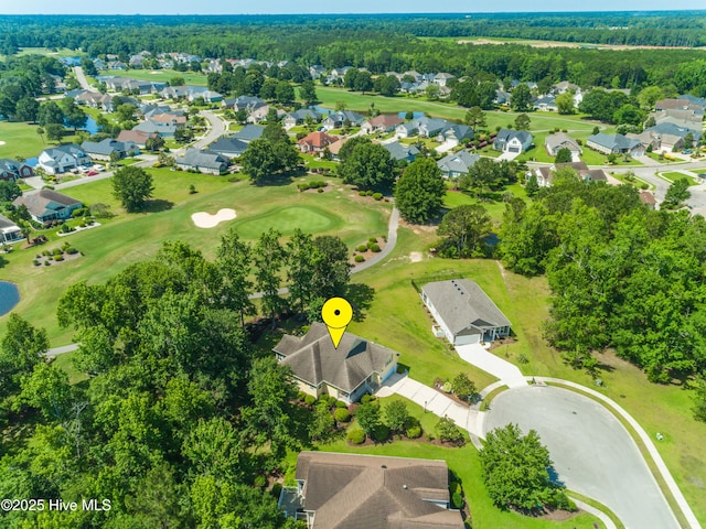 1209 Moultrie Dr NW, Calabash, NC 28467 - aerial view of residential area featuring a golf course