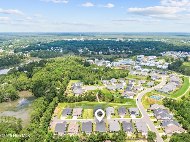 8116 Barstow Ln, Wilmington, NC 28411 - aerial overview of property's location with nearby suburban area and a nearby body of water