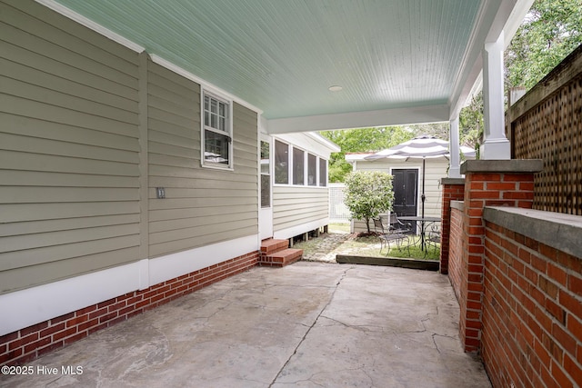 405 Hancock St, New Bern, NC 28560 - view of patio / terrace featuring entry steps