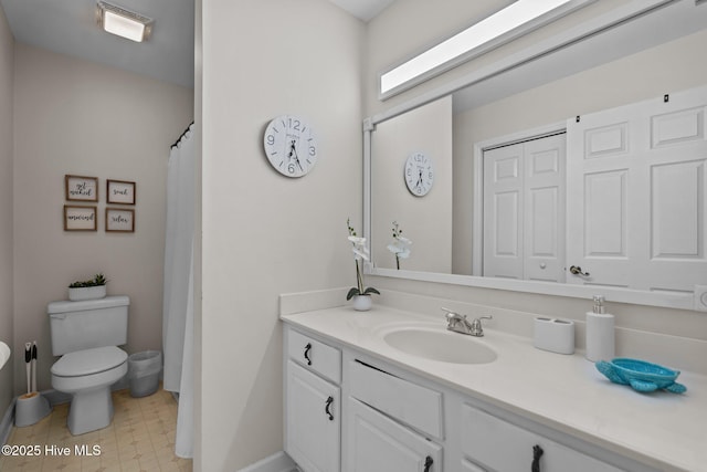 415 Greenville Ave Unit A, Carolina Beach, NC 28428 - bathroom featuring vanity and toilet