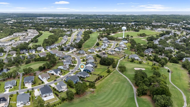 444 Island End Ct, Wilmington, NC 28412 - aerial view of property and surrounding area featuring a golf club and nearby suburban area