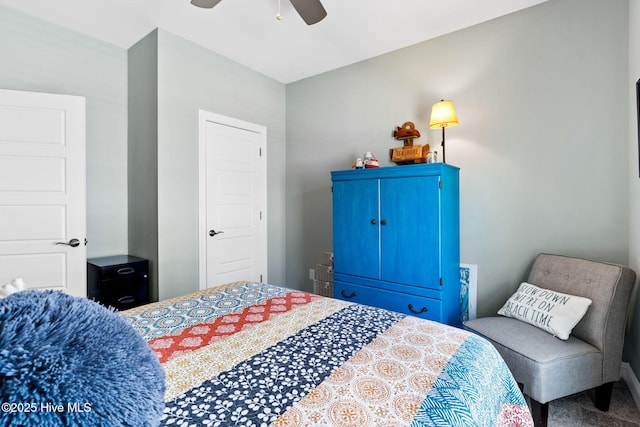 322 NE 42nd St, Oak Island, NC 28465 - carpeted bedroom with ceiling fan