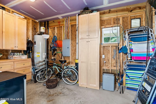 322 NE 42nd St, Oak Island, NC 28465 - garage with electric panel and water heater