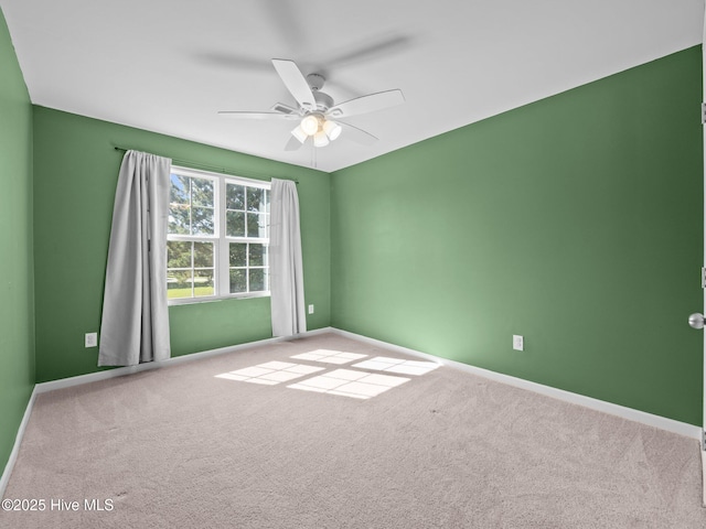 301 Stella Bridgeway Dr, Stella, NC 28582 - empty room featuring ceiling fan and carpet flooring