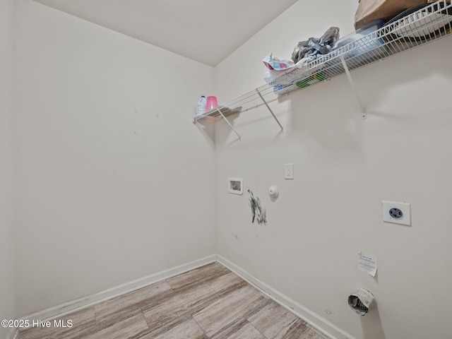 301 Stella Bridgeway Dr, Stella, NC 28582 - laundry room with hookup for a gas dryer, electric dryer hookup, and washer hookup