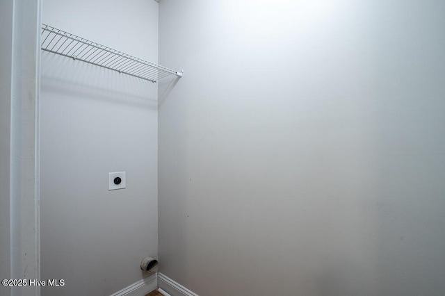 108 Meadow Way, Havelock, NC 28532 - laundry room with electric dryer hookup and baseboards