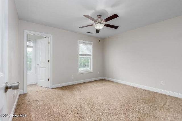 108 Meadow Way, Havelock, NC 28532 - unfurnished room featuring ceiling fan and light carpet