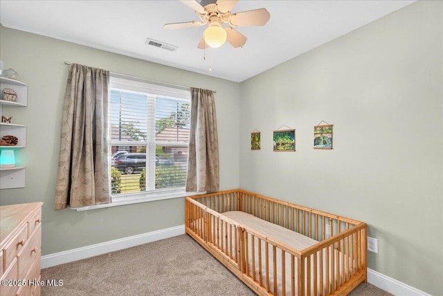 1009 Stonesthrow Ct, Leland, NC 28451 - bedroom with carpet and a ceiling fan