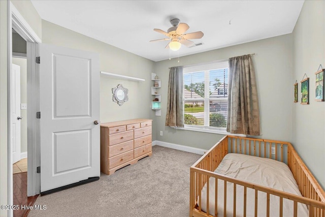 1009 Stonesthrow Ct, Leland, NC 28451 - bedroom featuring light carpet and ceiling fan