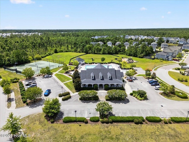 1009 Stonesthrow Ct, Leland, NC 28451 - aerial view of a heavily wooded area