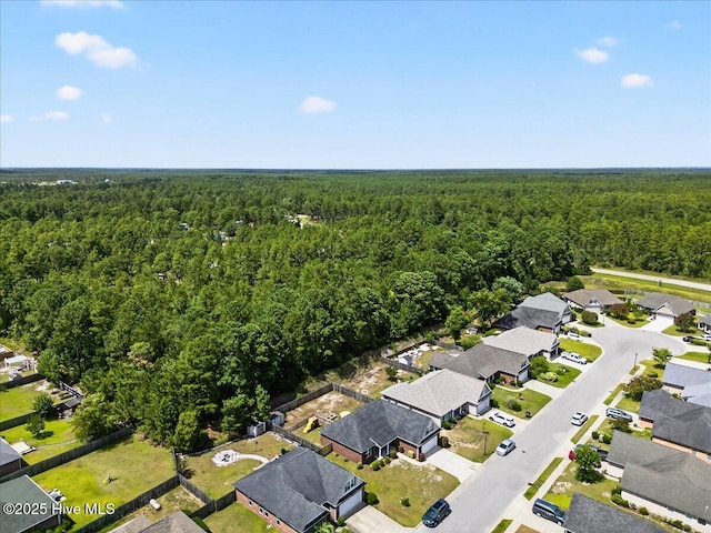 1009 Stonesthrow Ct, Leland, NC 28451 - aerial view of property and surrounding area with a forest and nearby suburban area