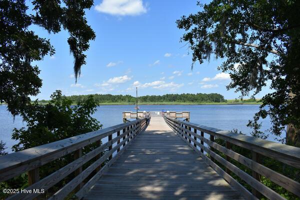 1009 Stonesthrow Ct, Leland, NC 28451 - dock area featuring a water view