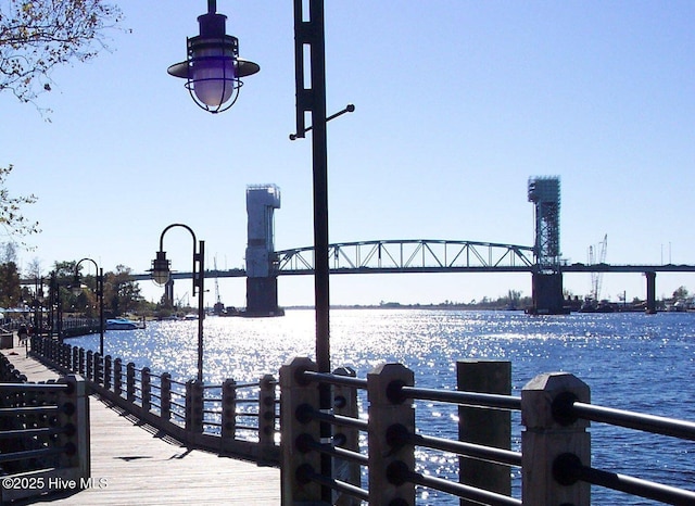 1009 Stonesthrow Ct, Leland, NC 28451 - dock area with a water view