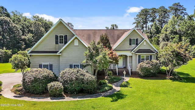 1910 Big Mill Rd, Williamston, NC 27892 - view of front of home with a front yard and covered porch