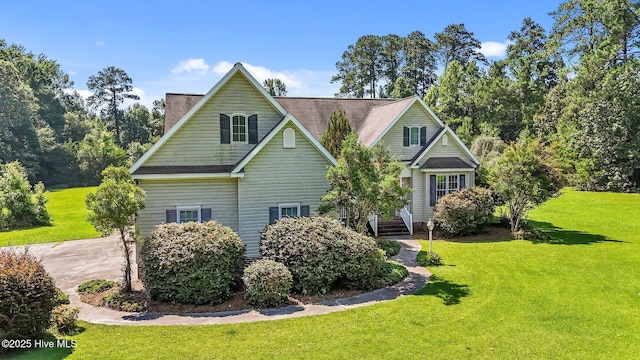 1910 Big Mill Rd, Williamston, NC 27892 - view of side of home with a yard and a chimney