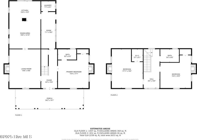 105 W Wayne St, Fremont, NC 27830 - view of home floor plan