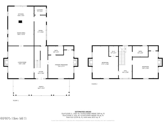 105 W Wayne St, Fremont, NC 27830 - view of floor plan / room layout
