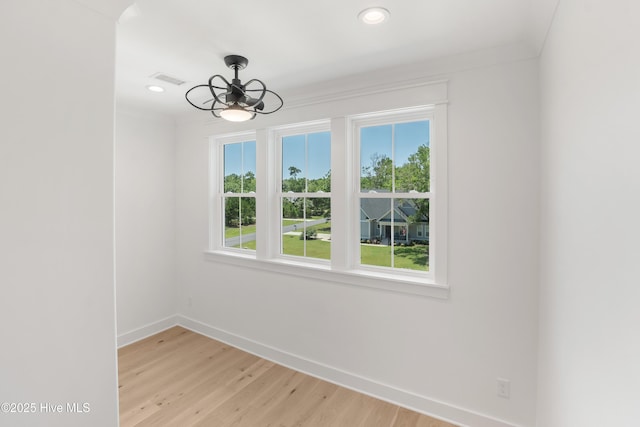 3404 Eagle Crest Dr SW, Supply, NC 28462 - unfurnished dining area with light wood-type flooring, recessed lighting, and a chandelier