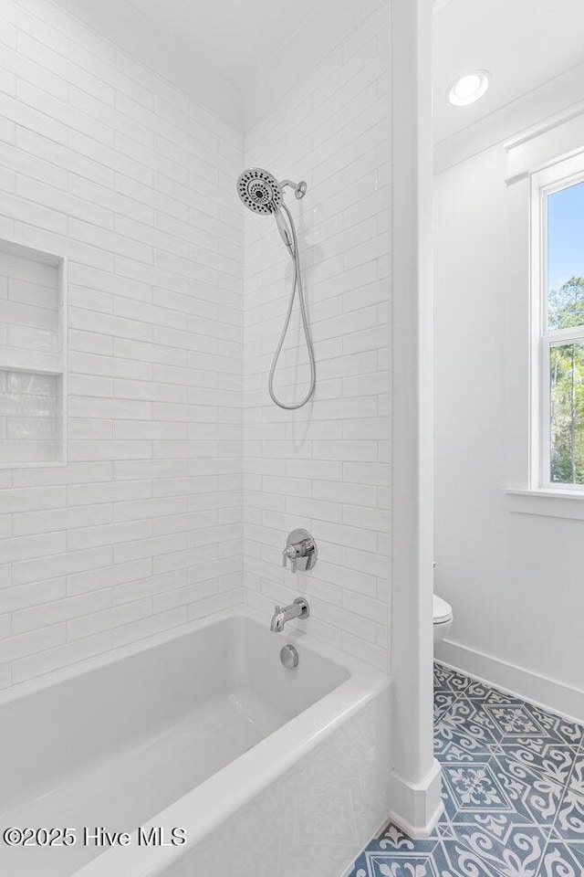 3404 Eagle Crest Dr SW, Supply, NC 28462 - full bath featuring  shower combination and tile patterned floors