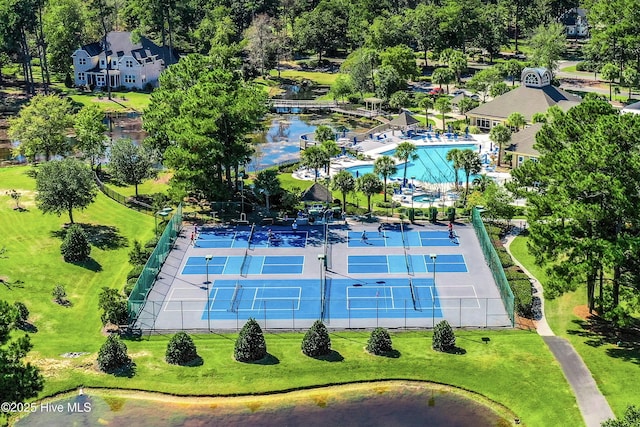 6857 Beckman Cir SW Unit 55, Ocean Isle Beach, NC 28469 - bird's eye view of a pool area